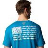 imageColumbia Mens PFG Fish Flag Ii Short SleeveBlue EchoLavender Pearl Gradient