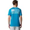 imageColumbia Mens PFG Fish Flag Ii Short SleeveBlue EchoLavender Pearl Gradient