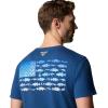 imageColumbia Mens PFG Fish Flag Ii Short SleeveCarbonVivid Blue Bass  Lures