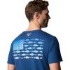 imageColumbia Mens PFG Fish Flag Ii Short SleeveCarbonVivid Blue Bass  Lures