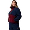 imageColumbia Womens Sequoia Grove Full Zip FleeceCollegiate NavyRich WineMaple Sugar