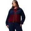 imageColumbia Womens Sequoia Grove Full Zip FleeceCollegiate NavyRich WineMaple Sugar
