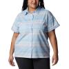 imageColumbia Womens Silver Ridge Utility Short Sleeve ShirtPurple TintPainted Hills Stripe