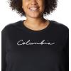imageColumbia womens Trek Graphic CrewBlackScript Logo