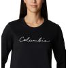 imageColumbia womens Trek Graphic CrewBlackScript Logo