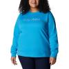 imageColumbia womens Trek Graphic CrewBlue ChillColumbia Stencil