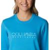 imageColumbia womens Trek Graphic CrewBlue ChillColumbia Stencil