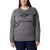 imageColumbia womens Trek Graphic CrewCity Grey HeatherBlack Csc Stacked Logo