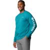 imageColumbia womens Trek Graphic CrewRiver BlueCsc Sleeve Logo