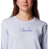 imageColumbia womens Trek Graphic CrewSnowdriftScript