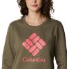 imageColumbia womens Trek Graphic CrewStone GreenStacked Gem