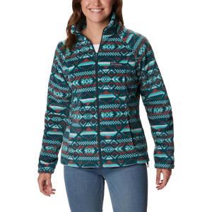 imageColumbia Womens Benton Springs Printed Full ZipBright Aqua Checkered Peaks