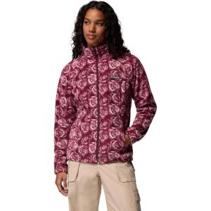 imageColumbia Womens Benton Springs Printed Full ZipRich Wine Rose City