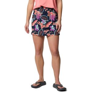 imageColumbia Womens Chill River Printed SkortHot Coral Pasteled