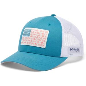 imageColumbia Womens PFG Fish Flag Snap BackCanyon BlueWhiteFish Friends