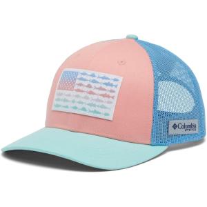imageColumbia Womens PFG Fish Flag Snap BackSorbetWhite CapGlf StreamFish Flag