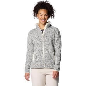 imageColumbia Womens Sweater Weather II Full Zip Fleece Jacket Chalk Heather Large