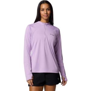 imageColumbia Womens Tidal Tee 14 ZipHydrangeaBlack Logo