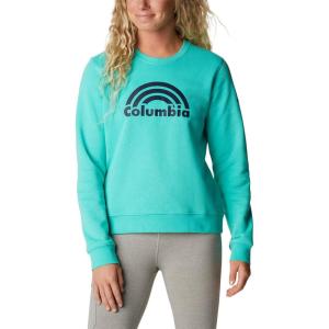 imageColumbia womens Trek Graphic CrewElectric Turquoise Rainbow