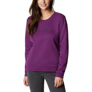 imageColumbia womens Trek Graphic CrewPlumScript Logo