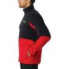 imageColumbia Mens Basin Trail Fleece Full Zip JacketMountain Red  Black