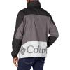 imageColumbia Mens Point Park WindbreakerWhiteBlackCity Grey