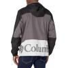 imageColumbia Mens Point Park WindbreakerWhiteBlackCity Grey