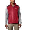 imageColumbia Mens Steens Mountain Full Zip Soft Fleece VestRed SparkCollegiate Navy