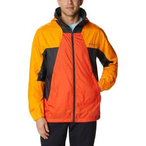 imageColumbia Mens Point Park WindbreakerRed QuartzFlame OrangeShark