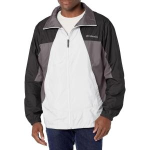 imageColumbia Mens Point Park WindbreakerWhiteBlackCity Grey