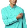 imageColumbia Mens Low Drag Offshore Long Sleeve ShirtBright Aqua