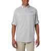 imageColumbia Mens Low Drag Offshore Long Sleeve ShirtCool GreyWhite
