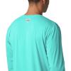 imageColumbia mens Pfg Zero Rules Long Sleeve ShirtBright Aqua