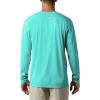 imageColumbia mens Pfg Zero Rules Long Sleeve ShirtBright Aqua