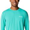 imageColumbia mens Pfg Zero Rules Long Sleeve ShirtElectric Turquoise
