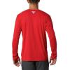 imageColumbia mens Pfg Zero Rules Long Sleeve ShirtRed Spark