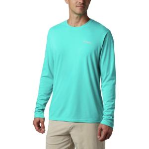 imageColumbia mens Pfg Zero Rules Long Sleeve ShirtBright Aqua