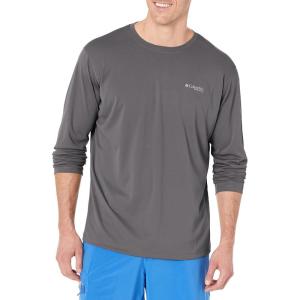 imageColumbia mens Pfg Zero Rules Long Sleeve ShirtCity Grey