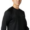 imageColumbia Mens Fork Stream Long Sleeve ShirtBlackCity Grey Logo