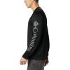 imageColumbia Mens Fork Stream Long Sleeve ShirtBlackCity Grey Logo