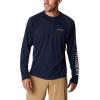 imageColumbia Mens Fork Stream Long Sleeve ShirtCollegiate NavyWhite Logo