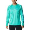 imageColumbia Mens Fork Stream Long Sleeve ShirtElectric Turquoise