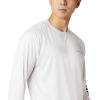 imageColumbia Mens Fork Stream Long Sleeve ShirtWhiteCollegiate Navy Logo