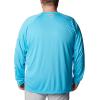 imageColumbia Mens Terminal Tackle PFG Triangle Long Sleeve ShirtAtollWhite Logo