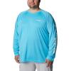 imageColumbia Mens Terminal Tackle PFG Triangle Long Sleeve ShirtAtollWhite Logo