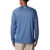 imageColumbia Mens Terminal Tackle PFG Triangle Long Sleeve ShirtBluestoneCollegiate Navy Logo