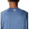 imageColumbia Mens Terminal Tackle PFG Triangle Long Sleeve ShirtBluestoneCollegiate Navy Logo