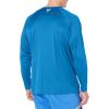 imageColumbia Mens Terminal Tackle PFG Triangle Long Sleeve ShirtBright AquaCollegiate Navy Logo