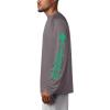 imageColumbia Mens Terminal Tackle PFG Triangle Long Sleeve ShirtCity GreyDark Lime Logo