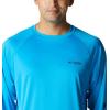 imageColumbia Mens Terminal Tackle PFG Triangle Long Sleeve ShirtCompass BlueCarbon Logo